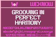 Synthetic Rhythm font, a Font by weknow (Thumbnail 2 of 8)