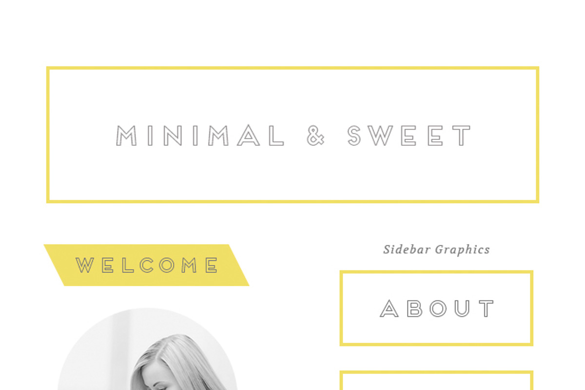 Blog Branding Kit: Minimal & Sweet, a Graphic by TheBlogLoft (Photo 2 of 2)