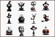 Quirky Halloween Clipart, an Illustration by Sublimation Artist (Thumbnail 3 of 6)
