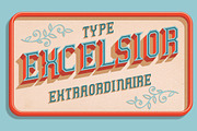 Excelsior Type, a Font by BlackBird Foundry (Thumbnail 1 of 3)