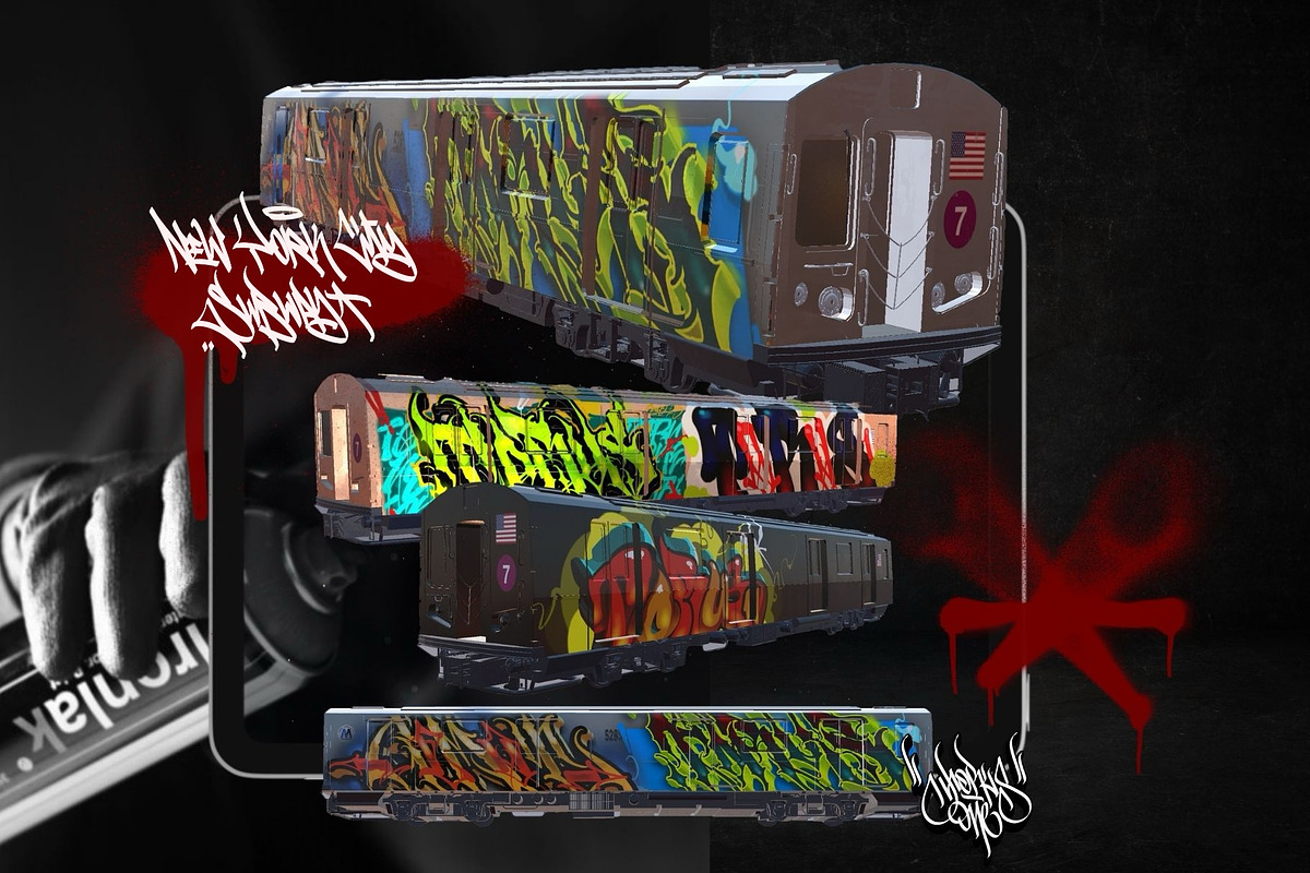 3d New York City Subway Procreate, an Object 3D Model by Torus1 (Photo 1 of 2)