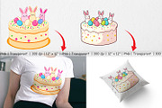 Easter Cake Clipart, a Graphic by Artnoy (Thumbnail 3 of 5)