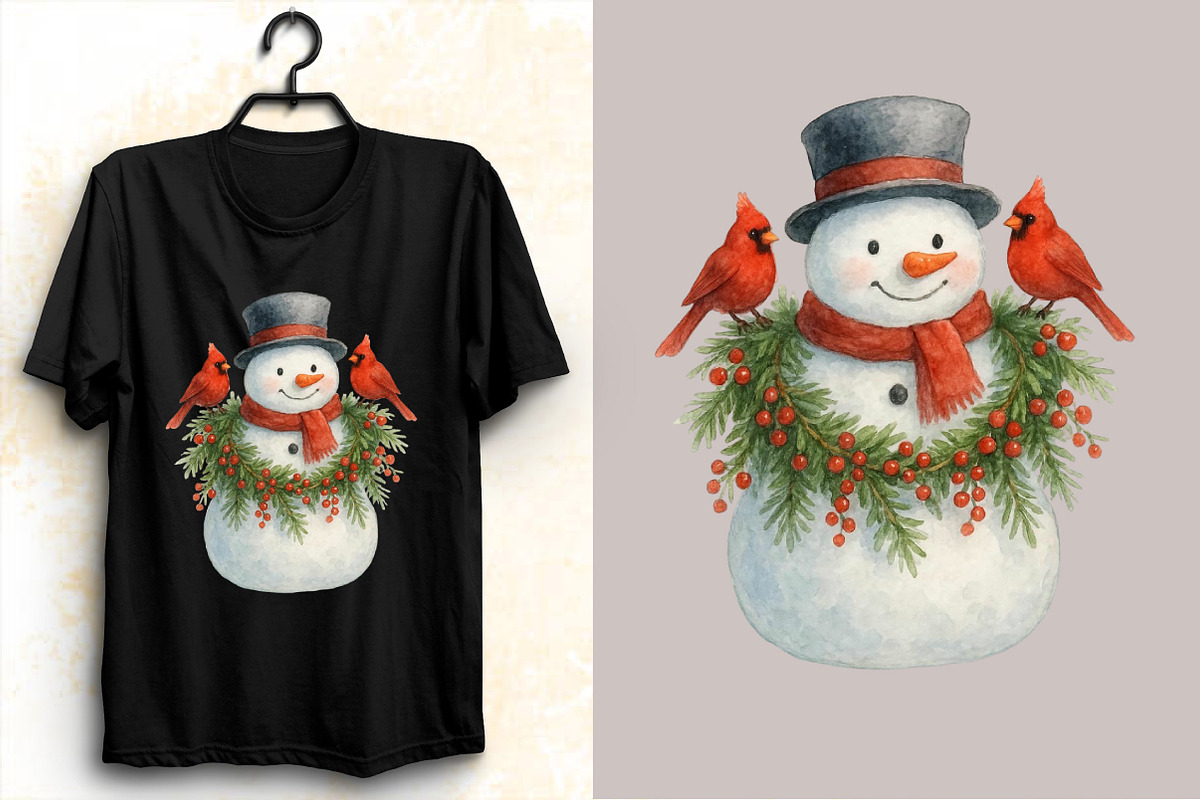 Christmas Snowman Clipart Bundle., an Illustration by SVGArt (Photo 3 of 8)
