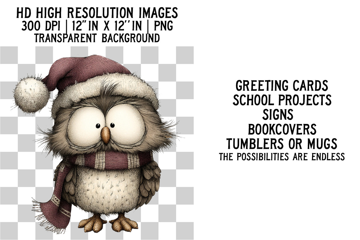 Quirky Holiday Christmas Clipart, an Illustration by Craft Nest (Photo 2 of 6)