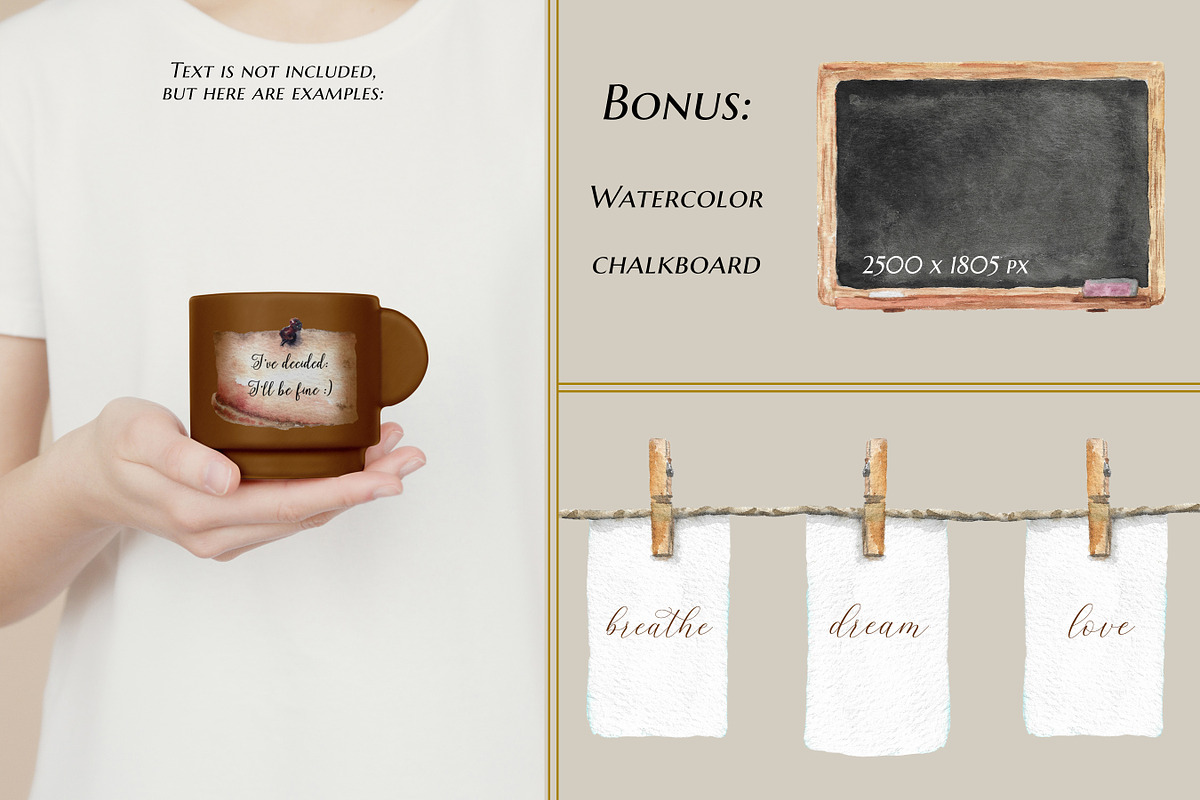 Watercolor Paper Clipart for Notes, a Texture Illustration by Black Aneri (Photo 4 of 5)