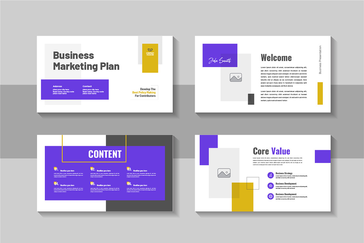 Digital Business Marketing Plan, a Presentation Template by Pavel_design (Photo 2 of 4)