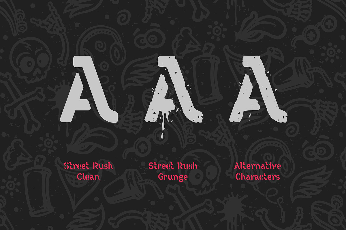 Street Rush font & graphics, a Sans Serif Font by Gleb Guralnyk (Photo 3 of 9)