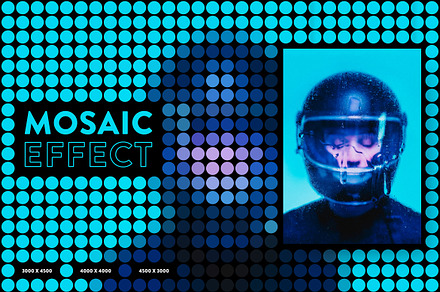 Mosaic Photoshop Effect, a Layer Style Add-On by Milka