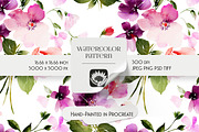 Watercolor Floral Pattern, a Pattern Graphic by PROTEA Watercolor Studio (Thumbnail 1 of 8)