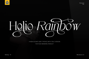 Helio Rainbow - Elegant Serif Font