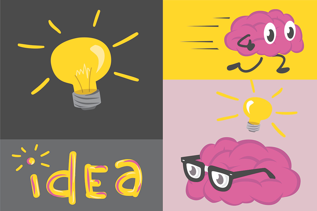 Fast thinking idea set, an Illustration by Do2design (Photo 1 of 3)