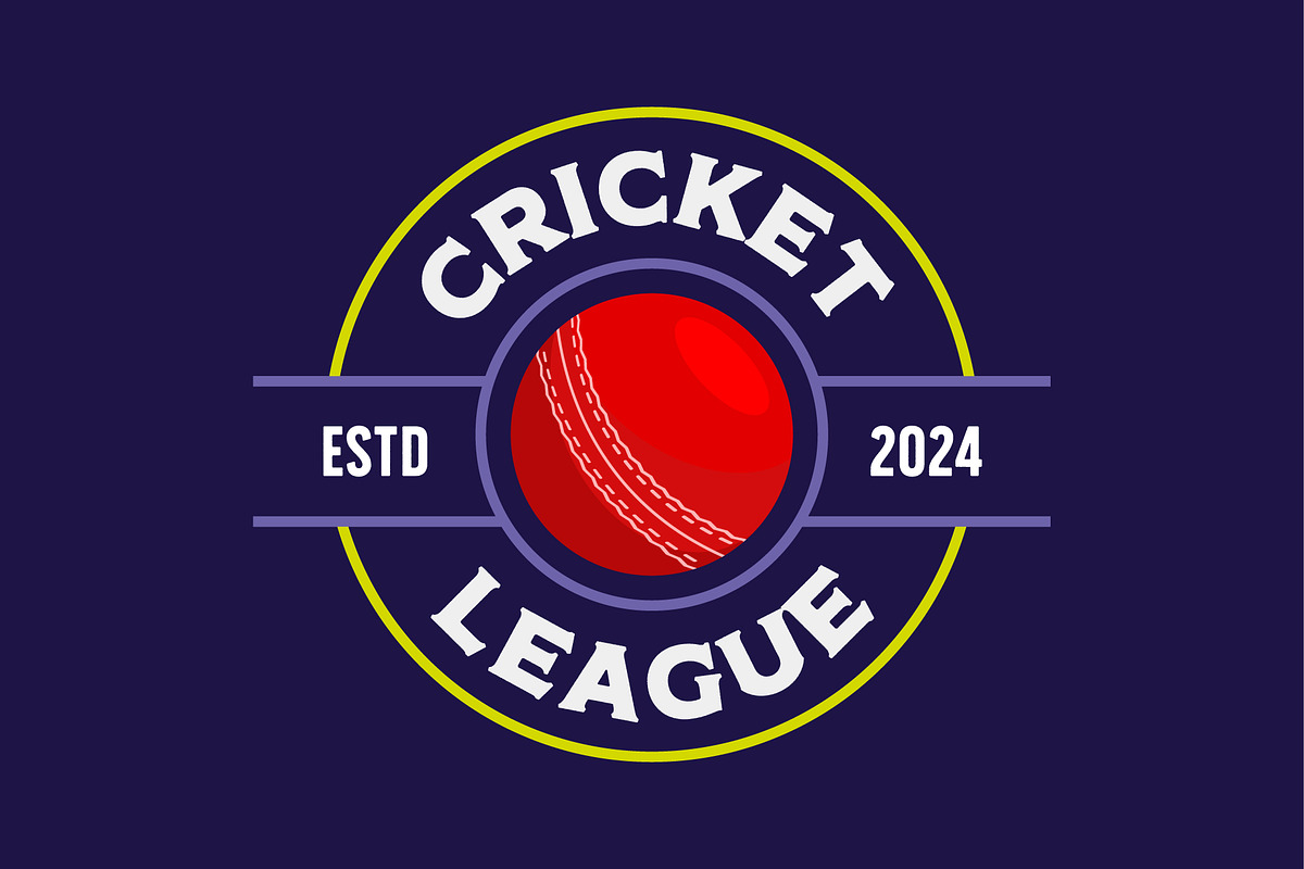 simple circle logo design cricket, a Branding & Logo Template by Pyruos ID