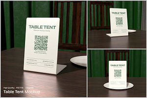Table Tent Mockup, an Advertising Mockup by Unerispace