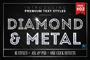 Diamond & Metal #2 - 16 Text Styles