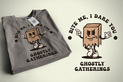 Halloween Paper Bag Vintage Cartoon, an Illustration by vectstudio (Thumbnail 4 of 5)