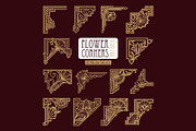 Art Deco 29 Floral Corners, a Decorative Illustration by Stanislav Kharchevskyi (Thumbnail 1 of 3)