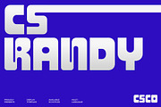 CS Randy – Bold Display Font, a Sans Serif Font by Craft Supply Co. (Thumbnail 1 of 8)