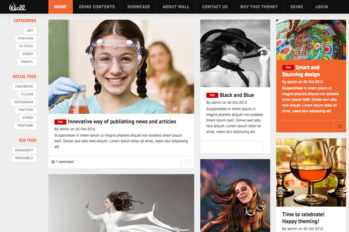 News & CV Drupal Themes TB Wall, a Websites & App Template by ThemeBrain