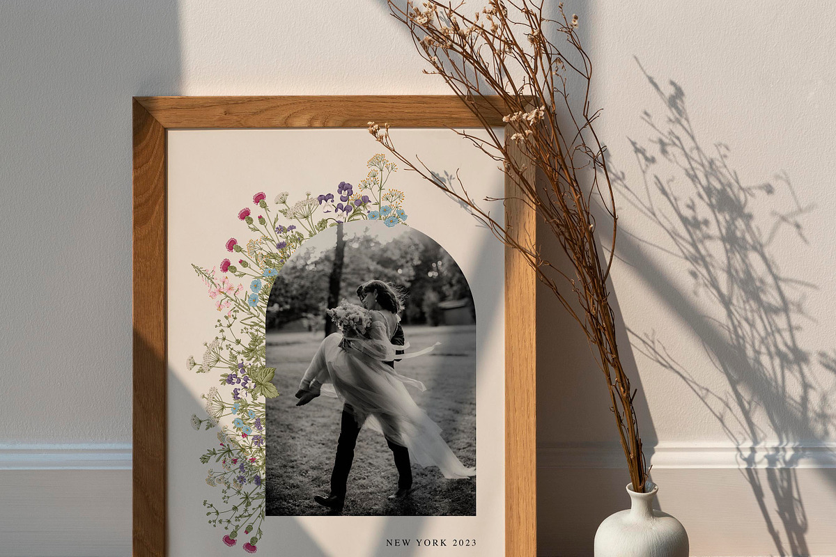 Wild Flower Photo Art Template, a Poster Template by AIW SOLUTIONS (Photo 1 of 3)