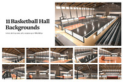 Basketball Hall Backgrounds, a Background Graphic by rebrandy (Thumbnail 3 of 8)