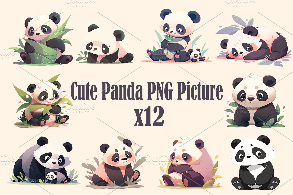Cute animal collection 400 PNG, an Animal Illustration by DesignFolioHub (Photo 33 of 34)