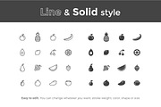Fruits Icons, a Solid Icon by filborg (Thumbnail 2 of 2)