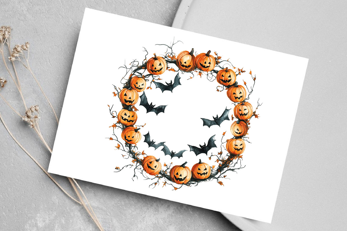 Watercolor Whimsy Halloween Frames, an Illustration by Canvas Craft (Photo 7 of 8)