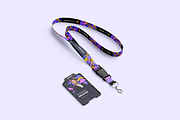 Lanyard ID Badge Mockup, a Merchandise Mockup by graphicsauce (Thumbnail 1 of 4)