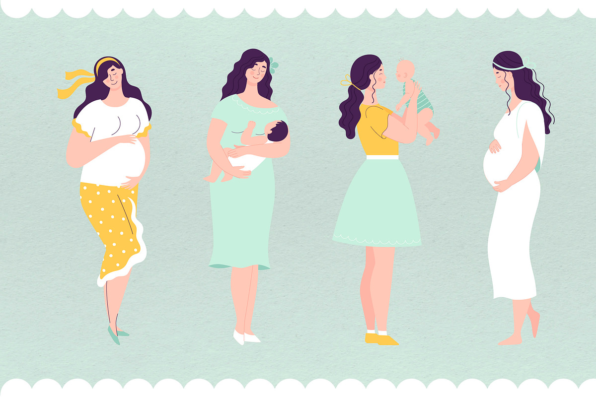 Happy pregnancy and motherhood, a Decorative Illustration by My May Art (Photo 13 of 18)