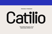 Catilio Rounded Sans Serif Display F, a Sans Serif Font by Maulana Creative (Thumbnail 1 of 7)