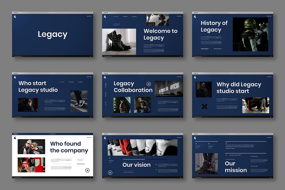 Legacy – Portfolio PowerPoint, a Presentation Template by Dens Creative Studio (Photo 2 of 6)