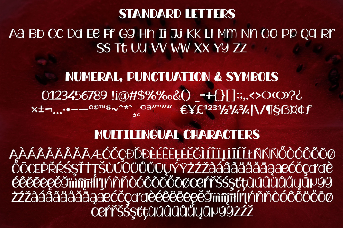 Watermelon Font Family preview 7