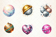 Disco Balls Clipart,, an Illustration by CreationArt (Thumbnail 4 of 5)