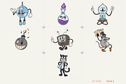 Retro cartoon characters, an Animal Illustration by Aure Design (Thumbnail 5 of 12)