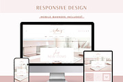 Rose Gold Pink Shopify Theme, a Shopify Template by Macarons and Mimosas (Thumbnail 5 of 10)