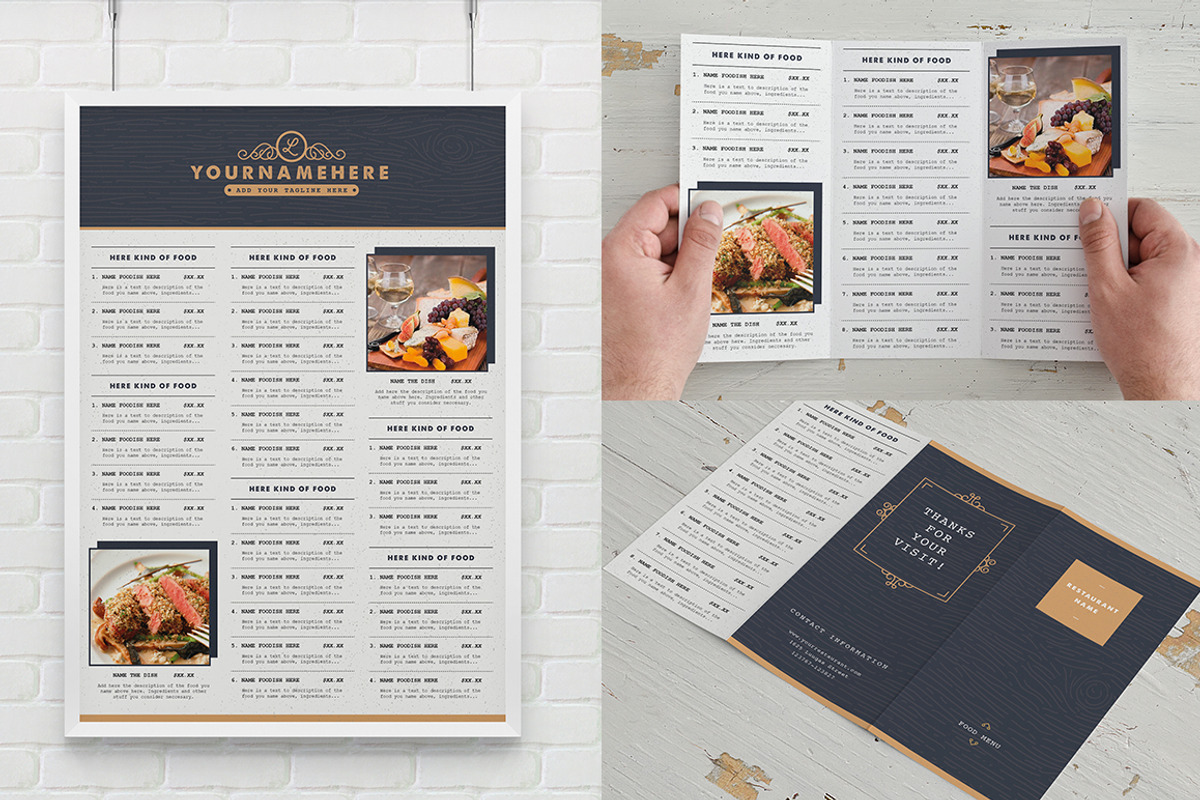 Classy Food Menu 3, a Brochure Template by Luuqas Design (Photo 3 of 5)