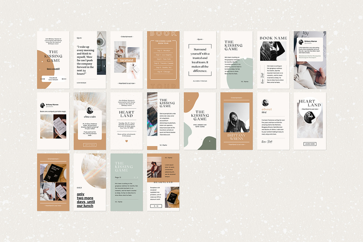 Writers Social Media Pack - Canva, a Social Media Template by Crevo Studio (Photo 8 of 11)
