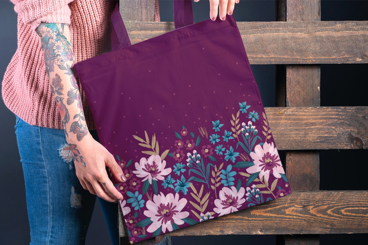 Floral Patterns & Borders, a Pattern Graphic by Nadia Grapes (Photo 6 of 8)