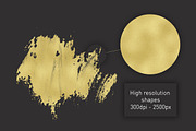 Gold brush strokes + BONUS, an Object Graphic by The Black & Art (Thumbnail 3 of 10)