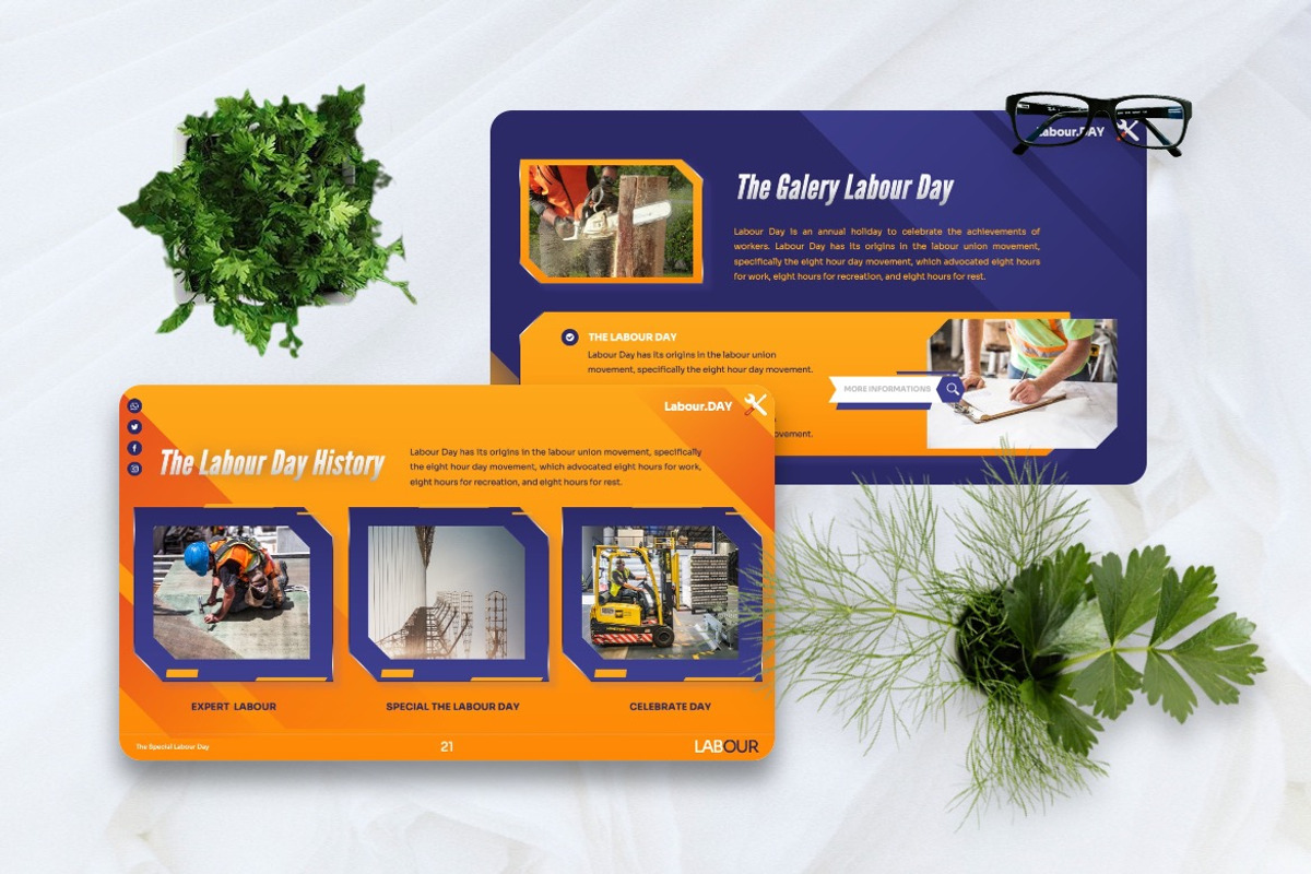 Labour - Labour Day Powerpoint, a Presentation Template by Dhabee (Photo 4 of 8)