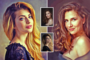 Real Life Oil Painting, an Action Add-On by U_Design (Thumbnail 4 of 9)