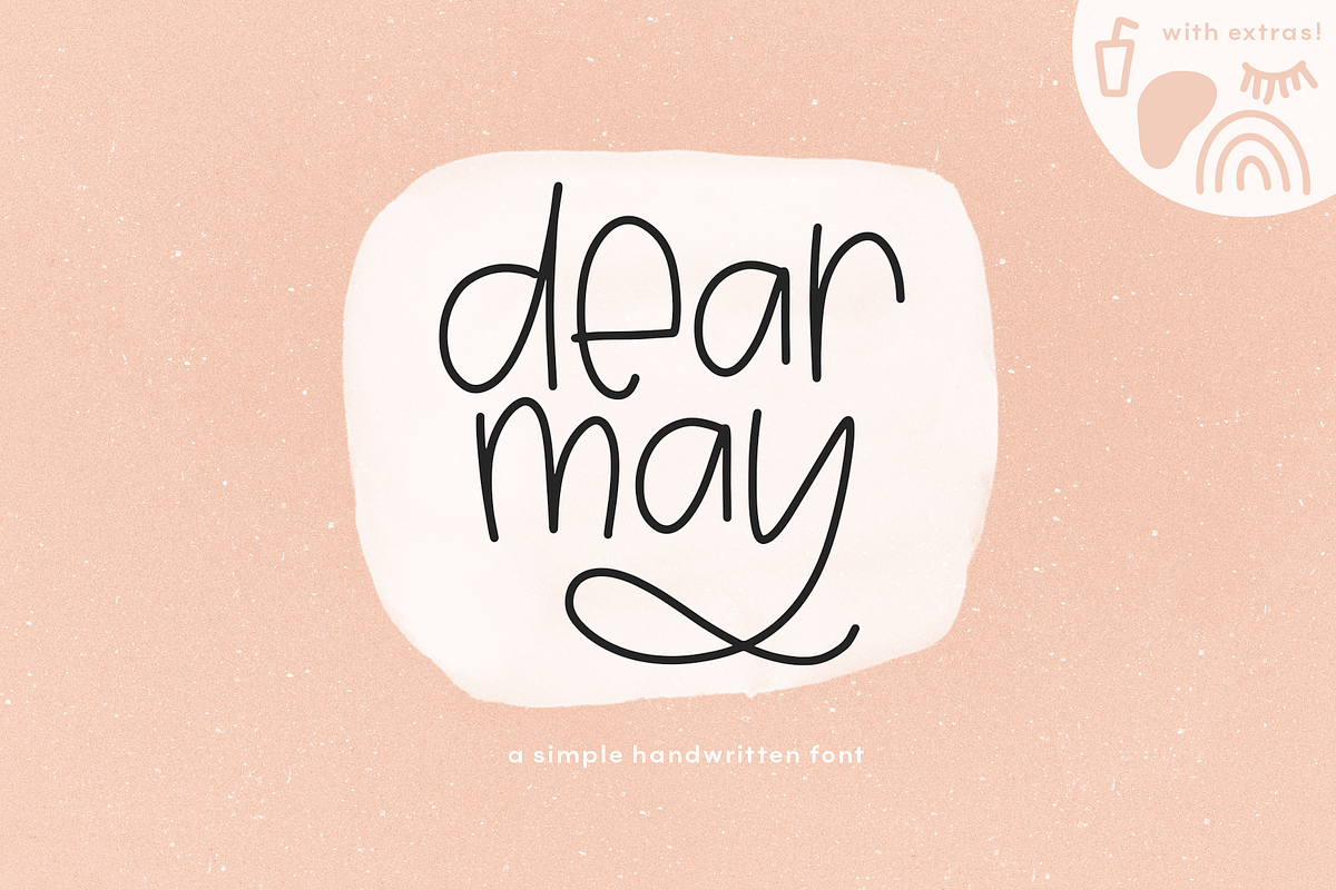 Dear May - A Fun Font with Extras!