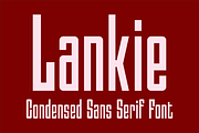 Lankie - Condensed Sans Serif Font, a Font by GG Design (Thumbnail 1 of 10)