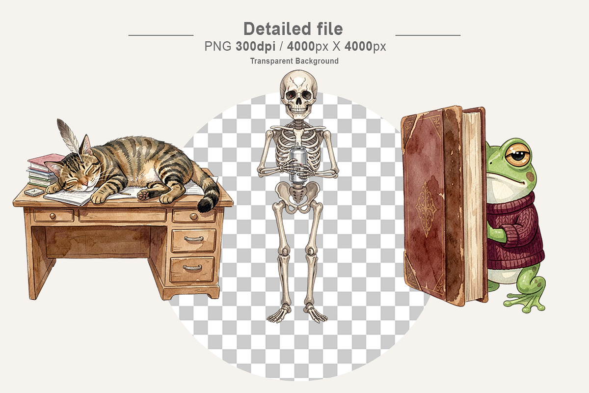 Dark Academia Sublimation, an Animal Illustration by Artnoy (Photo 3 of 18)