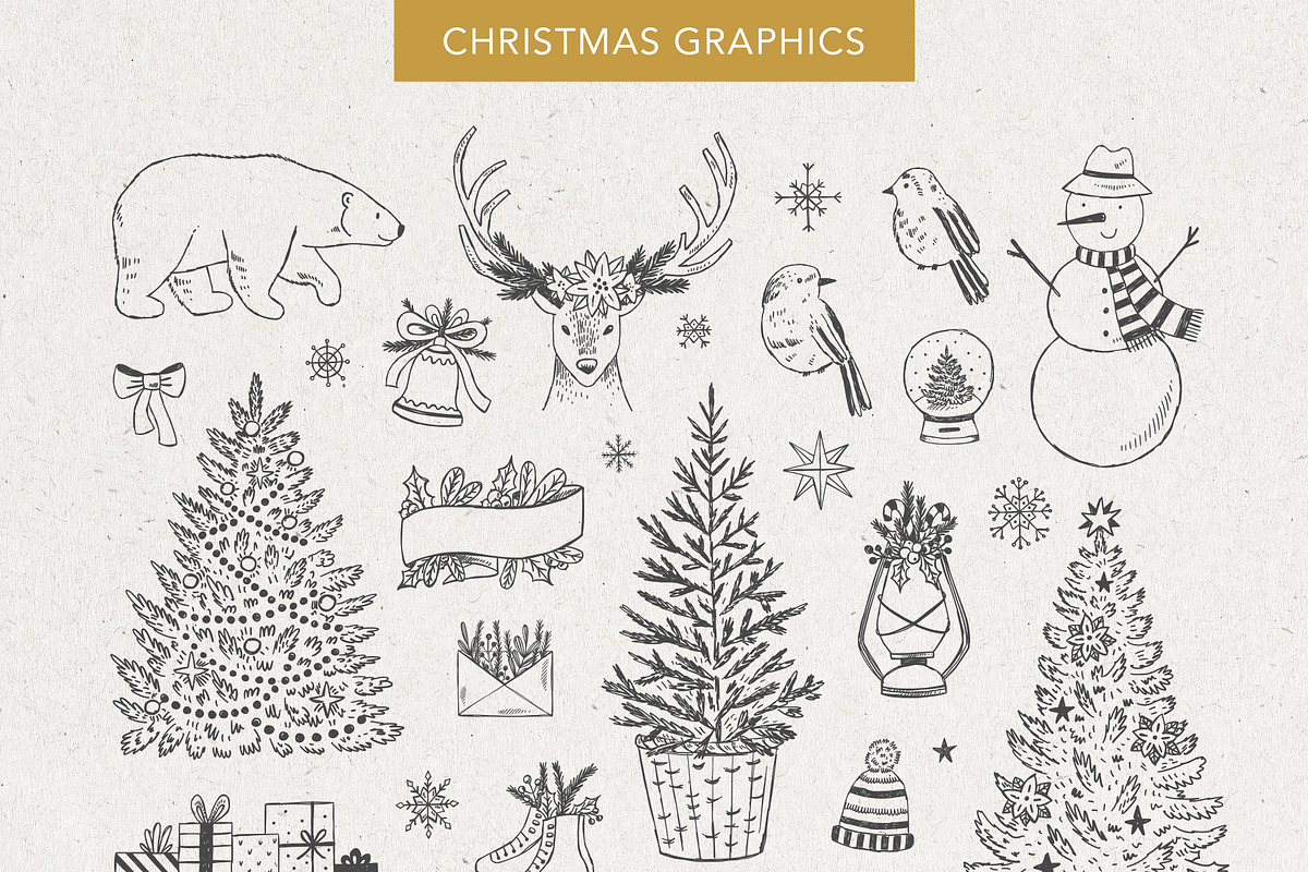 Vintage Christmas, a Decorative Illustration by Redchocolate (Photo 2 of 11)