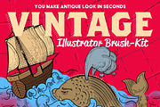 Vintage Illustrator Brush-Kit, a Brush Add-On by Leonard Posavec (Thumbnail 6 of 10)