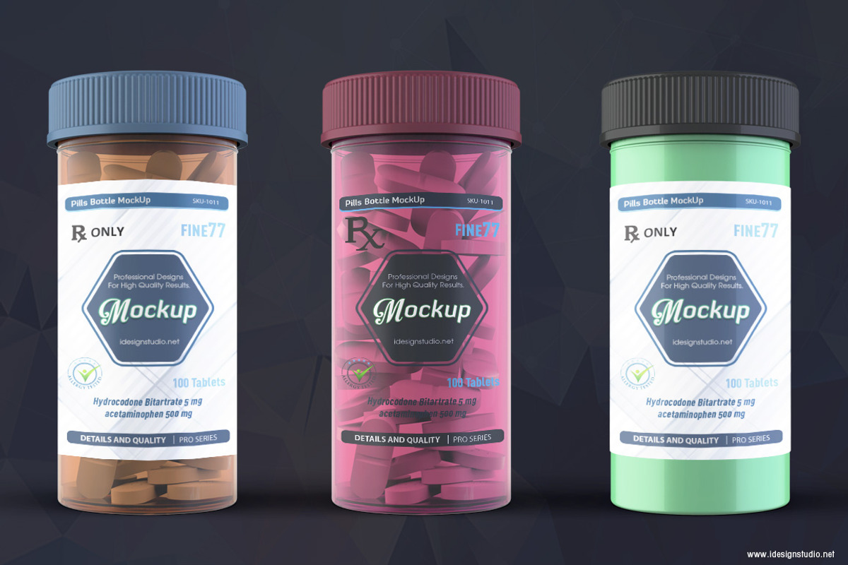 Pill Bottle Mockup, a Cups & Container Mockup by idesignstudio (Photo 4 of 6)