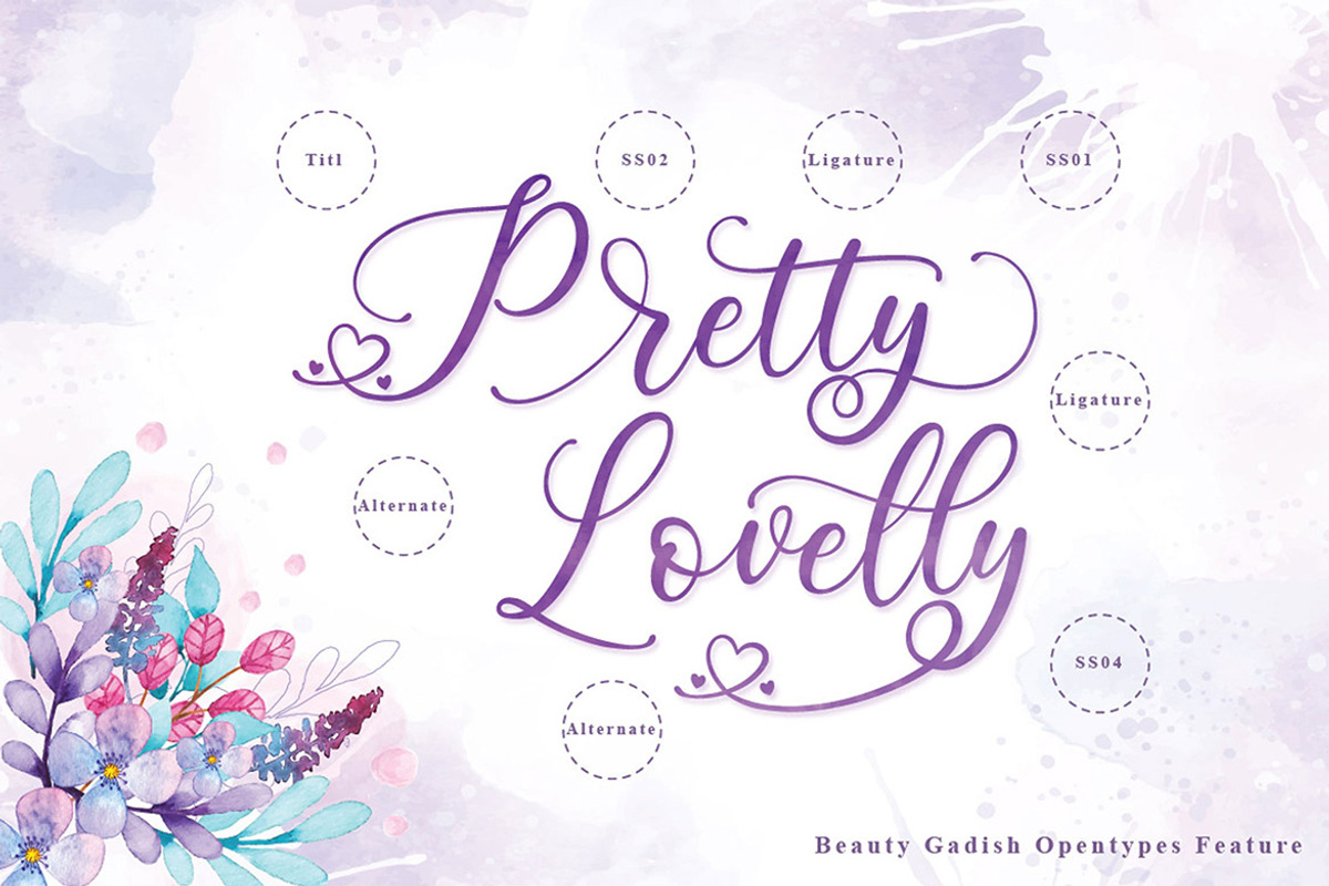 Beauty Gadish Script, a Script Font by Almeera Std (Photo 10 of 10)