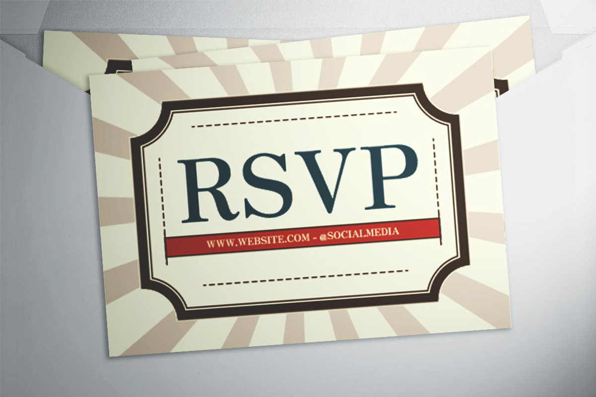 Vintage Wedding Invitation Suite, an Invitation Template by The Good Store (Photo 3 of 4)