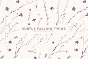 Subtle Falling Twigs, a Wallpaper Graphic by MalyskaStudio (Thumbnail 1 of 11)